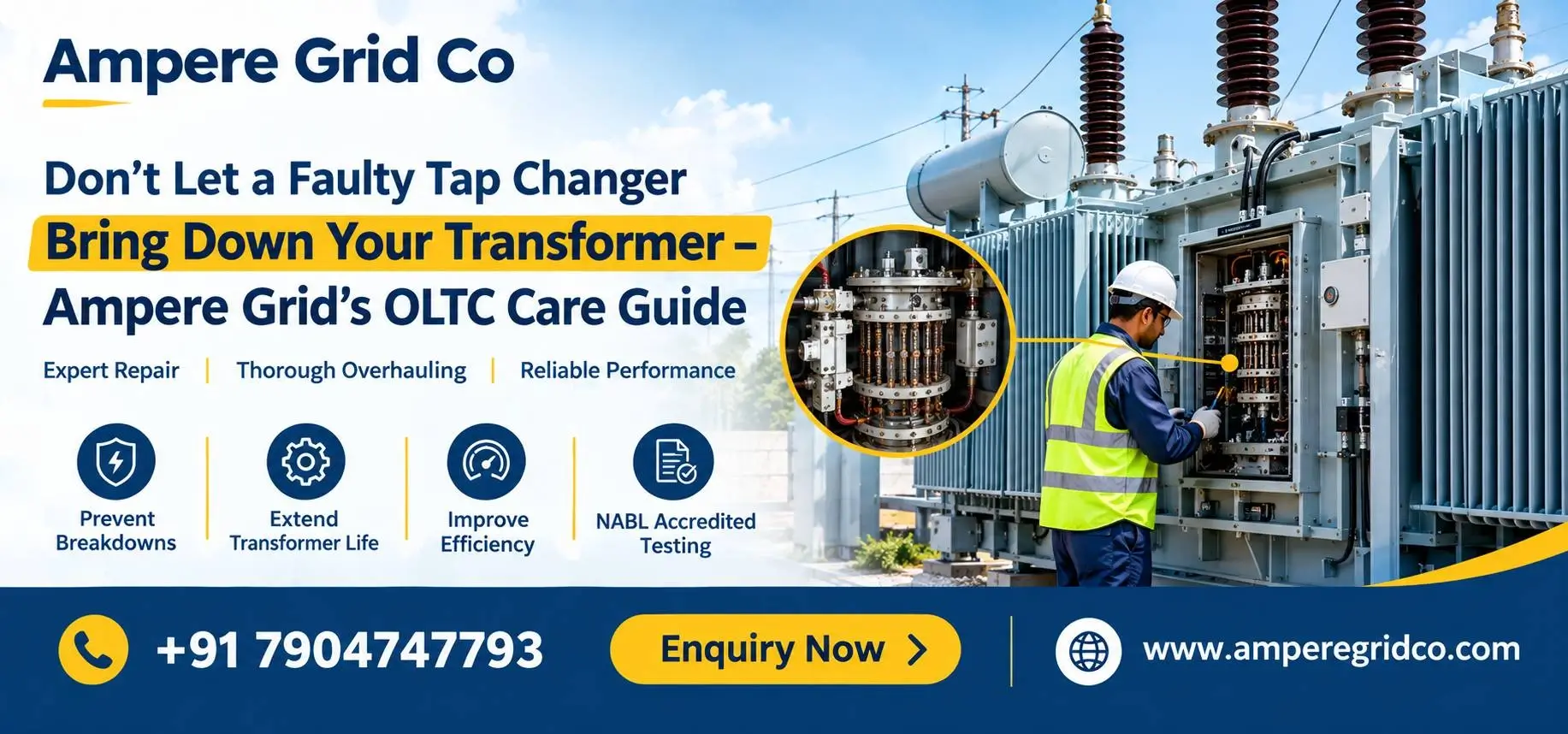 Keeping Power Flowing: A Complete Guide to On-Load Tap Changer Maintenance & Restoration
