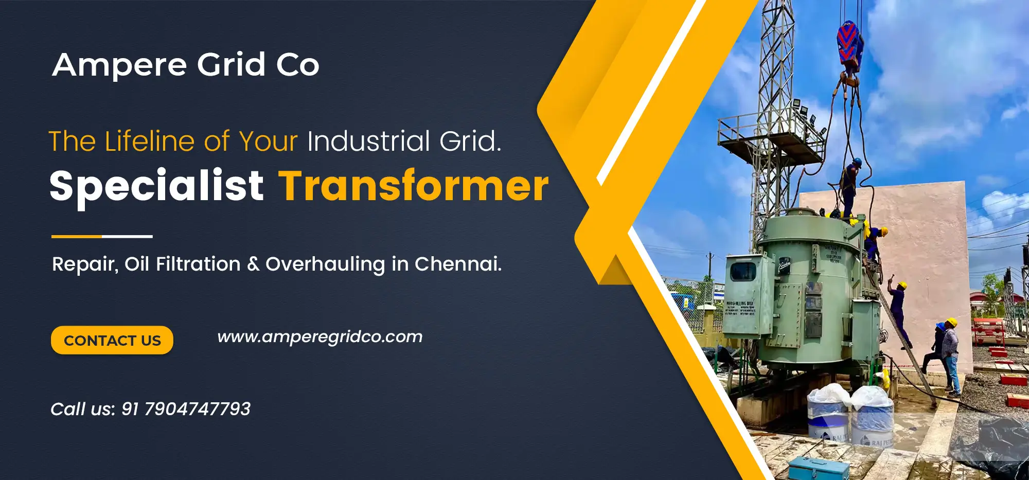 Transformer Repair Near Me: How Ampere Grid Co Minimizes Industrial Downtime in Chennai