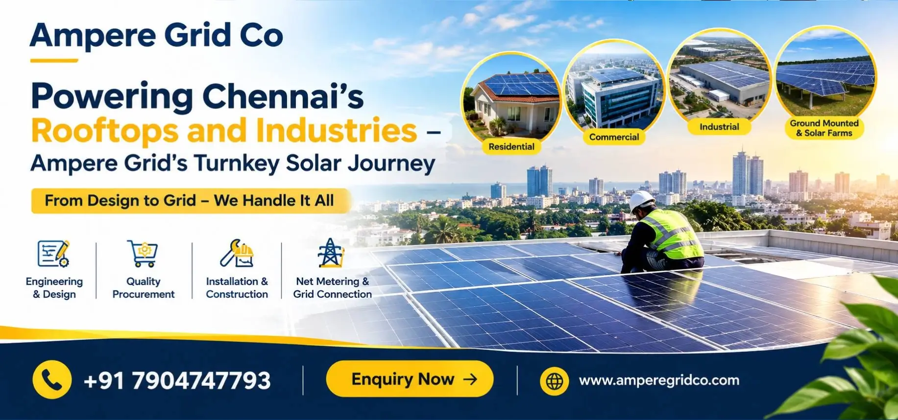 From Rooftop to Grid: How Ampere Grid Delivers End-to-End Solar Projects in Chennai